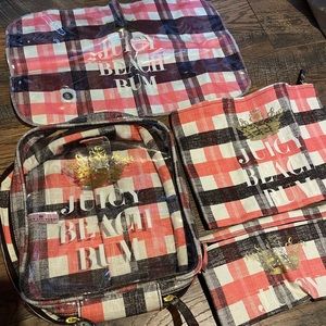 New Juicy Couture Beach Bum bag set
